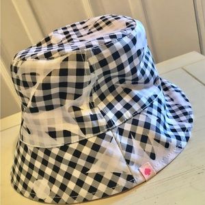 Kate Spade New York Daisy Gingham Reversible Bucket Hat